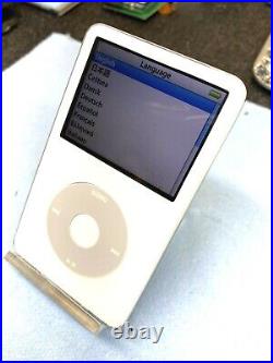 APPLE iPOD CLASSIC 5.5th White 128GB SSD Wolfson DAC Excellent Grade A