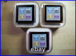 Apple iPod Nano 6th Gen. 8, 16 GB new, unused with new battery all colors