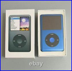 New Apple iPod Classic 7th Generation 160GB (Blue) USB MP3 with new box
