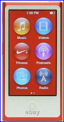 New Apple iPod Nano 7th Generation 16GB Red-Sealed-With Retail Box MP3 XMAS GIFT