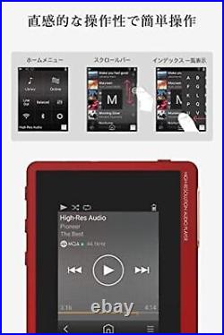 Pioneer XDP-20(R) Digital Audio Player Original Color Red XDP-20(R) F/S withTrack#