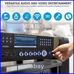 Pyle Bluetooth 4.1 Channel 3000W AM/FM Stereo Receiver Amplifier DVD CD USB/SD