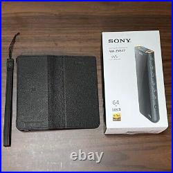 SONY NW-ZX507 WALKMAN 64GB Hi-Res ZX Series Black Audio Player with400GB SD card