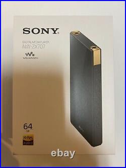 SONY NW-ZX707 WALKMAN 64GB Hi-Res ZX Series Audio Player Black