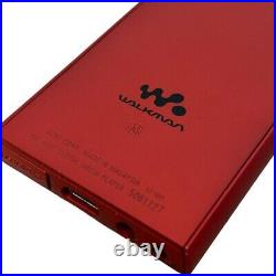 Sony NW-A105 Red Walkman Portable Audio Player High Res English JP Working