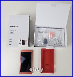 Sony NW-A55 Walkman Hi-Res Digital Audio Player Twilight Red Tested Working